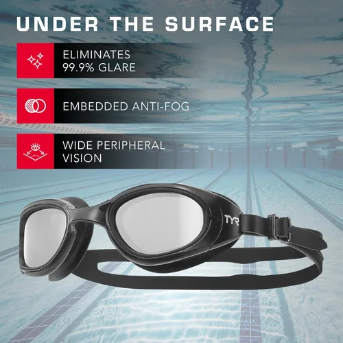 Miniatura 3 de TYR Special Ops 2.0 Swim Goggles – Racing Goggles for Adults, Anti-Fog, UV Protection, Mirrored & Non-Mirrored Lenses Blanco