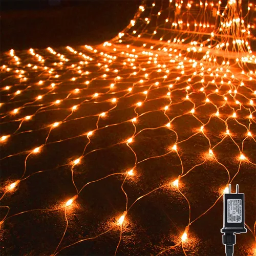 Miniatura 11 de Waterglide - Luces de red de San Valentín para exteriores, 12 x 5 pies, 360 luces LED de malla con 8 modos de iluminación, luces impermeables