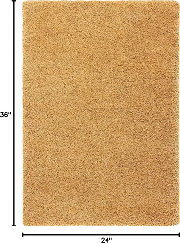 Miniatura 2 de SAFAVIEH - Alfombra de acento de la colección Hudson Shag, diseño sólido moderno, no desprende pelusa y de fácil cuidado, 2 pulgadas de grosor