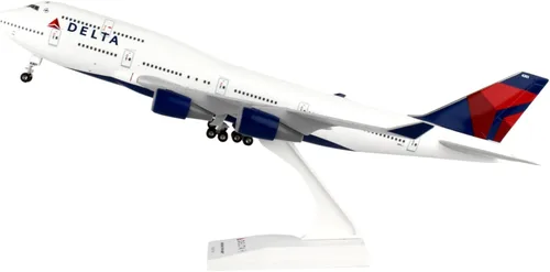 Miniatura 4 de Daron Skymarks Delta 747 – 400 Avión Modelo de Building Kit con Gear, 1/200-scale