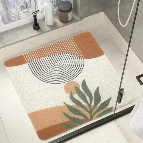 Miniatura 9 de Get Naked - Tapete de ducha cuadrado, antideslizante, de secado rápido, fácil limpieza, tapete de ducha para suelo de baño, tapete de baño lindo