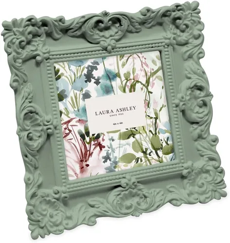 Miniatura 38 de Laura Ashley - Marco de fotos de 5 x 7 pulgadas, de resina texturizada y elaborada a mano, con caballete y gancho para mesa y pared, con diseño Negro