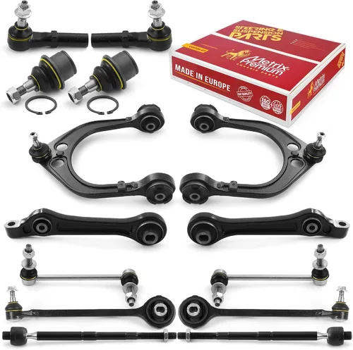 Miniatura 40 de Metrix Premium Chassis Parts - Kit de suspensión delantera de 10 piezas para BMW X5 2007-2013, BMW X6 2008-2014, reemplazo, fabricado en Europa