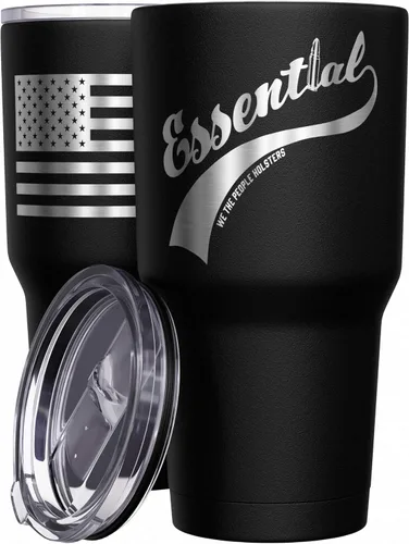 Miniatura 38 de We The People Holsters - Momma Bear - Vaso de café - Taza de viaje de café con bandera americana - Vaso grabado - Vaso termo doble - 30 onzas