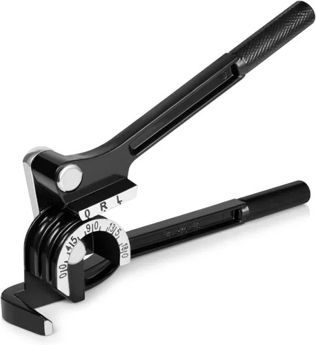 Flexzion Herramienta dobladora de tubos – Doblado manual de tubos OD 3 tamaños 1/4 pulgadas 5/16 pulgadas 3/8 pulgadas 180 grados tipo palanca de
