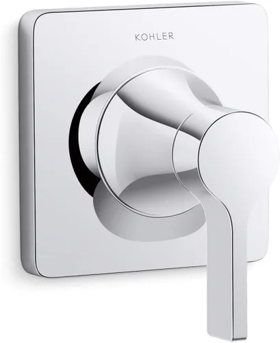 Miniatura 5 de KOHLER T28130-4-BL Venza MasterShower - Válvula de transferencia con manija de palanca, grifo de baño de una sola manija, negro mate
