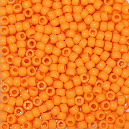 Miniatura 4 de 500 cuentas de plástico para hacer pulseras, manualidades, llaveros y decoraciones de adornos (amarillo)
