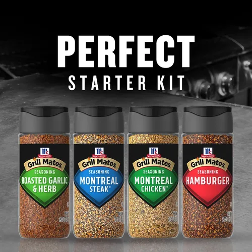 Miniatura 2 de Especias McCormick Grill Mates, paquete variado para asado diario (carne de Montreal, pollo Montreal, ajo asado y hierbas, hamburguesa), 4