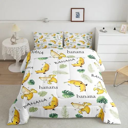 Miniatura 33 de Juego de edredón lindo de perro y gato, tamaño matrimonial, juego de ropa de cama colorido con estampado de patas de cachorro, 3 piezas para niños
