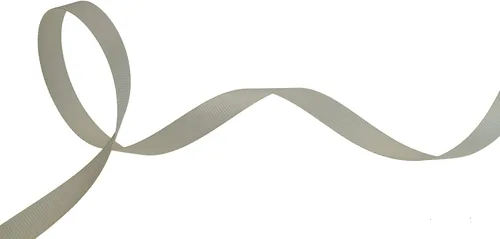 Miniatura 2 de Cinta de grogrén sólido de 25 yardas cada rollo, borde tejido 100% poliéster (1/2 pulgada, beige)