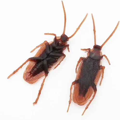 Miniatura 2 de Cooplay 30 piezas de broma falsos de cucaracha cucaracha insectos, broma, broma, trucos aterradores para fiesta de Halloween, día de los inocentes