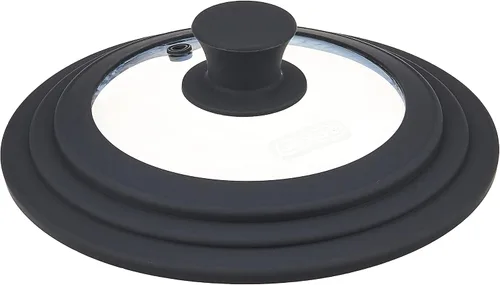 Dexas FlexLid - Tapa universal para sartén, hecha de vidrio templado y silicona, se adapta a utensilios de cocina de 5¾ a 8¾ pulgadas de diámetro