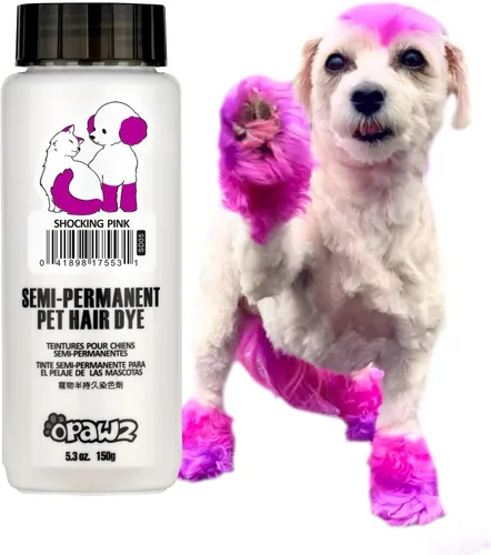 Miniatura 9 de OPAWZ Tinte para pelo de perro semipermanente, tinte para perros con pigmento de grado alimenticio, tinte para mascotas no tóxico para perros, gatos