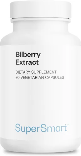 Supersmart - Extracto de arándano (alta resistencia) - 25% de antocianina - Suplemento de arándano para ojos - Suplemento de fruta vaccinium