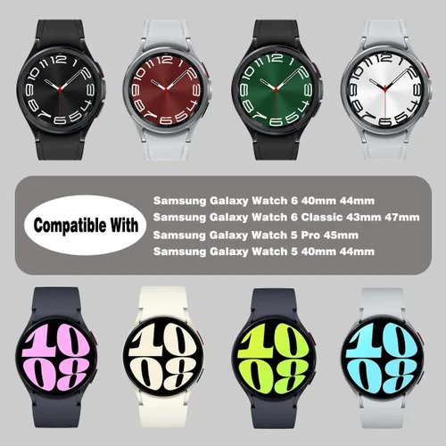 Miniatura 7 de Compatible con Samsung Galaxy Watch 6 5 4 correas 1.732 in 1.575 in/Galaxy Watch 6 Classic Band 1.850 in 1.693 in/Watch 5 Pro 1.772 in, correa