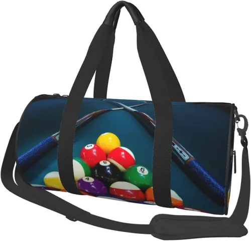 CARRDKDK Bolsa cilíndrica de viaje de gran capacidad, bonita bolsa de deporte de gimnasio que puede sostener zapatos para mujeres y hombres, bolsa