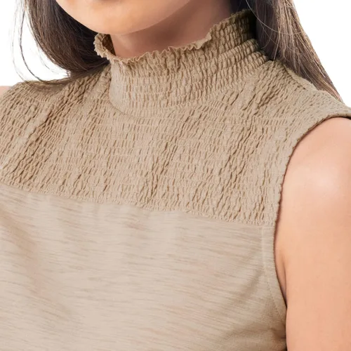 Miniatura 3 de Lee Camiseta sin mangas fruncida de cuello alto para mujer