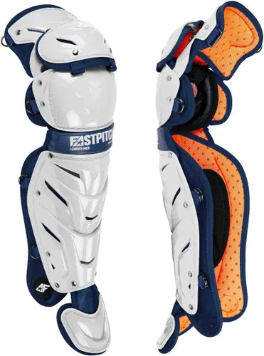 Miniatura 27 de All-Star Adult System 7 - Protector de piernas, recortado gris, corto de 15.5 pulgadas de longitud