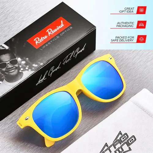 Miniatura 208 de Retro Rewind Lentes de sol para niños y niñas de 3 a 12 años, inastillables, UV400, lentes de sol para niños pequeños