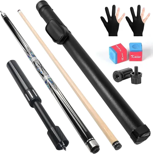 Miniatura 16 de Kmise Pool Stick Set of - 58" Pool Cue Stick, Canadian Maple Professional Billiards Pool Cue, Pool Sticks for Adults, 18~21oz Multiple Colors 20oz