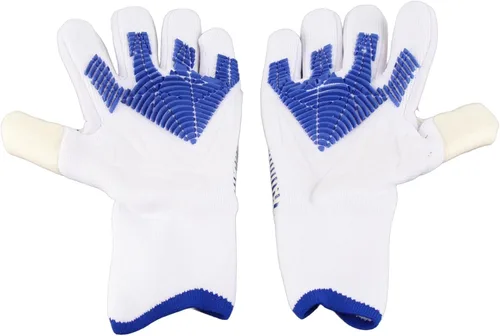 Guantes de portero de fútbol con agarre de palma fuerte, protección para los dedos, antideslizante, látex, nailon, transpirable, guantes de portero