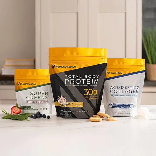 Miniatura 6 de Transformation Protein Super Blend Clara de huevo, péptidos de colágeno y proteínas vegetales 15 mil millones de probióticos UFC Enzimas