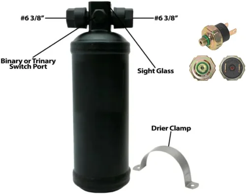 Miniatura 7 de Kit universal de aire acondicionado debajo del salpicadero, sistema completo de aire acondicionado automático con compresor, condensador, mangueras
