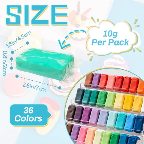 Miniatura 2 de Arcilla seca al aire 36 colores,Arcilla de modelado de arcilla mágica,Arcilla mágica de moldeo de bricolaje