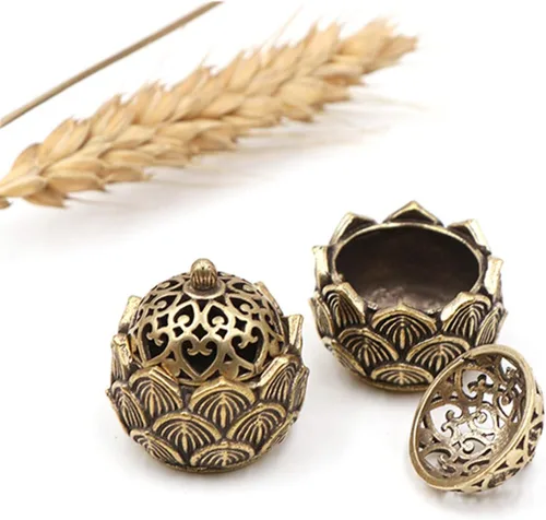 Miniatura 5 de Soporte de incienso de loto,Quemador de cono de olor pequeño,Mini regalo de decoración de flor de loto de estilo asiático 1 Lotus