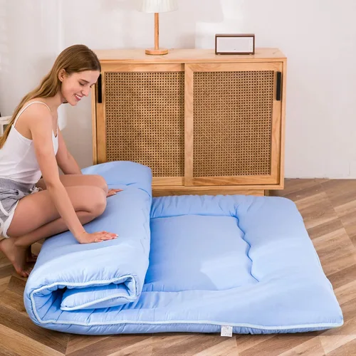 Miniatura 72 de MAXYOYO - Colchón de piso japonés, colchón tipo futón, colchón de tatami grueso, plegable, enrollable, colchón para niños y niñas, para dormitorio
