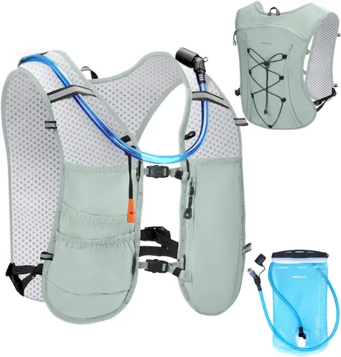 Miniatura 13 de ECOHUB Chaleco de Hidratación para Correr, Mochila Ligera y Transpirable con Bolsa de Agua de 2L Mochila de Día para Senderismo, Trail Running