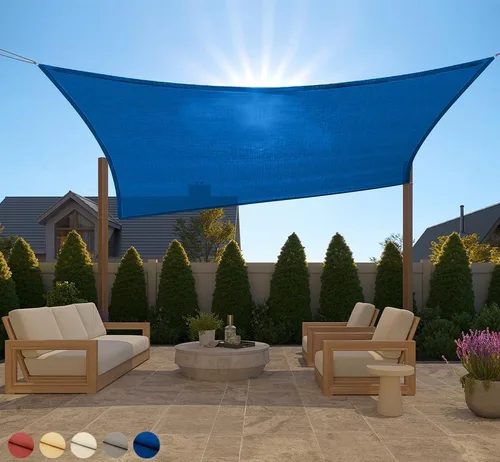 Miniatura 36 de GORILLA GRIP Toldo rectangular resistente con protección UV, resistente a la decoloración, desgarros y al óxido, bordes curvos que bloquean la luz