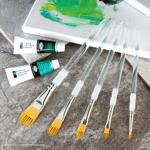 Miniatura 4 de Royal & Langnickel Aqualon Wisp Filbert Artist - Juego de brochas (5 piezas)