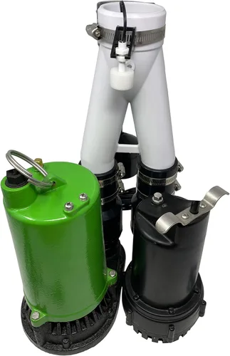 Miniatura 2 de PumpSpy PS2000C SmartPump combinación premontada con conexión Wi-Fi, bomba de sumidero primaria de 1/2 HP y bomba de sumidero de reserva de batería