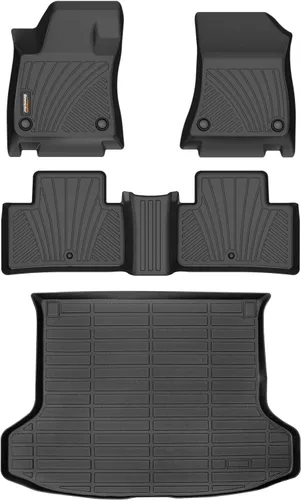 Miniatura 39 de Alfombrillas de TPE para Toyota Highlander 2014-2019 7 y 8 asientos, protección para todo tipo de clima, forros de piso de automóvil resistentes