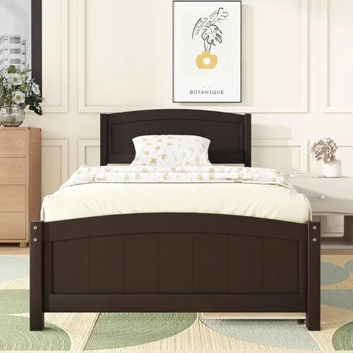 Miniatura 3 de Harper & Bright Designs Cama de plataforma de tamaño individual con 2 cajones de almacenamiento, marco de cama individual de madera