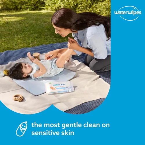 Miniatura 3 de WaterWipes Paquete de 540 unidades originales (9 paquetes) y toallitas texturizadas limpias, 240 unidades (4 paquetes), sin plástico, 99.9%