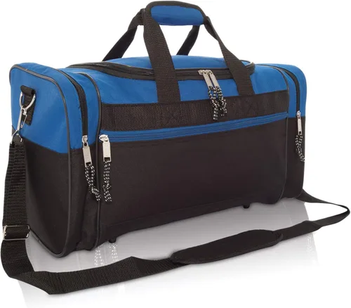 Miniatura 9 de Bolsa de lona, de DALIX, para el gimnasio, para viajar, 17 pulgadas