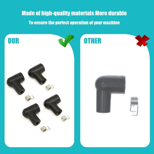 Miniatura 3 de 135-053 STE 135-053 Bota de bujía para cable de 5 mm Para cable de 5 mm Se utiliza en motosierras y recortadoras - (4PCS)