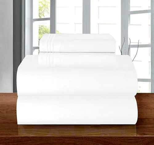 Miniatura 14 de Elegant Comfort - Juego de sábanas de 4 piezas de microfibra, 1500 hilos, sin arrugas, sábana bajera elástica, esquinas tipo bolsillos profundos