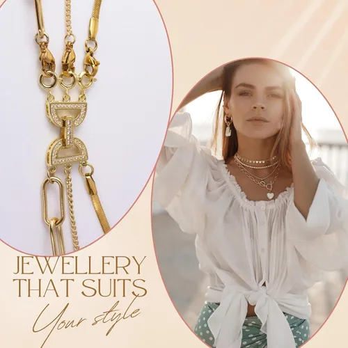 Miniatura 5 de VeekyVicky Necklace Layering Clasps Gold and Silver