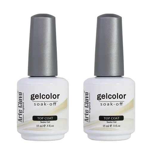 Miniatura 34 de Arte Clavo Esmalte de uñas de gel rosa lechosa de 0.5 fl oz, con luz LED, UV, remojado, transparente, rosa nude, manicura francesa, rosa claro