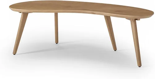 Miniatura 9 de Camaflexi Mesa de centro en forma abstracta moderna de mediados de siglo/madera/acabado negro