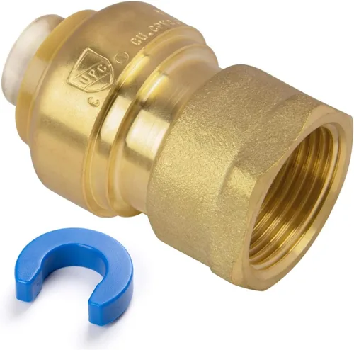Miniatura 11 de Adaptador macho PTC de 1 pulgada a 1 pulgada NPT Push-Fit, Empuje para conectar accesorios de plomería de latón para cobre, CPVC, tubos PEX