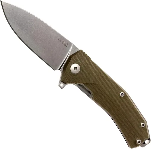 Miniatura 13 de LionSTEEL KUR EDC - Cuchillo plegable, hoja de acero lavada a la piedra de Sleipner