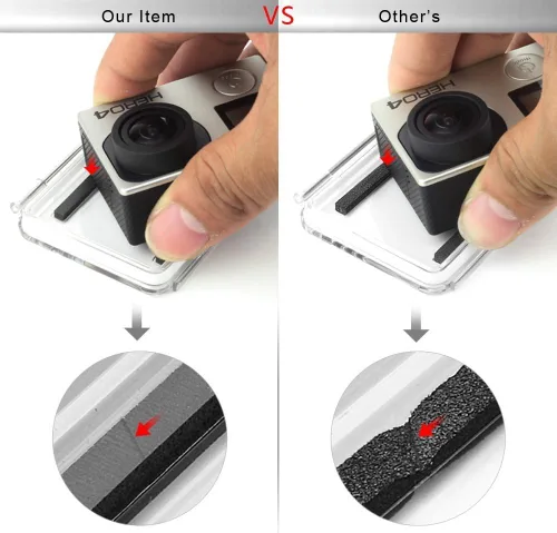 Miniatura 5 de SOONSUN BacPac - Kit de cubierta para puerta trasera GoPro Hero 3+ Hero 4 (estándar BacPac + Skeleton BacPac + LCD Touch BacPac) - Puerta trasera
