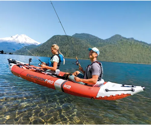 Miniatura 5 de INTEX 68309EP Excursion Pro K2 Juego de kayak inflable: incluye paletas de kayak de lujo de 86 pulgadas y bomba de alto rendimiento - PVC superTough
