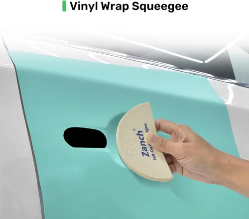 Miniatura 5 de Zanch Herramientas de tinte de ventanas, escobilla de fieltro de lana suave para protección contra el tinte de ventanas e instalación de película