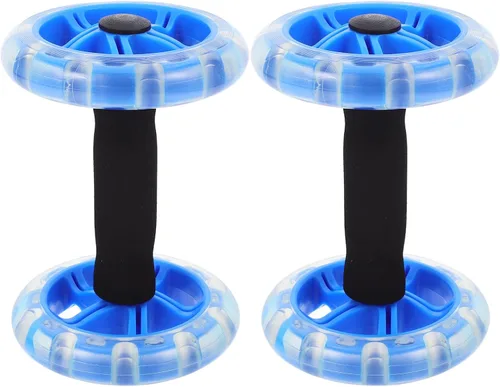 Miniatura 6 de POPETPOP Rodillo de rueda abdominal: Rodillo de rueda abdominal, rodillo de ejercicio, equipo de ejercicio de núcleo abdominal para gimnasio en casa
