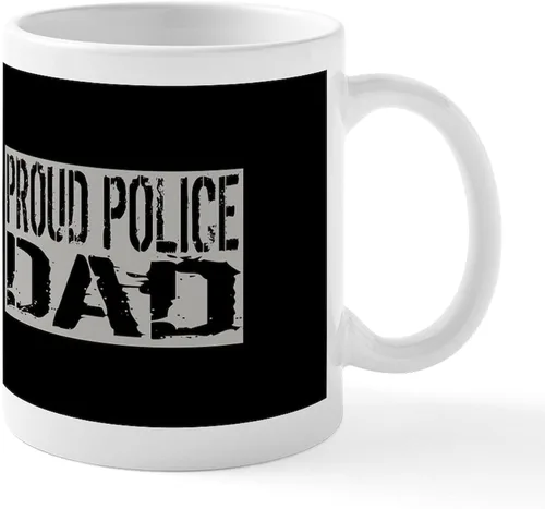 Miniatura 9 de CafePress Taza de café de cerámica de 11 oz (11.0 fl oz) de Police Mom